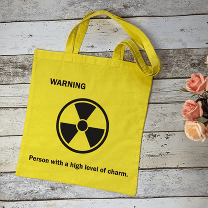 Funny Toxic Logo Cotton Tote Bag
