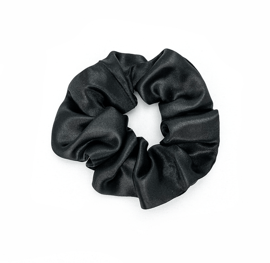 Black Satin Scrunchie