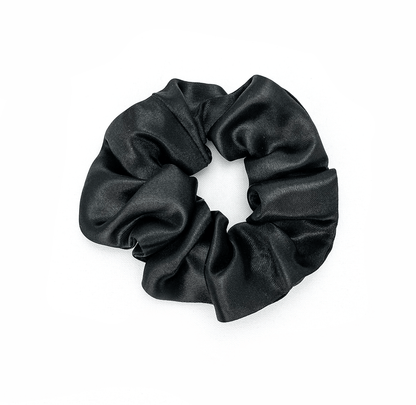 Brown Satin Scrunchie