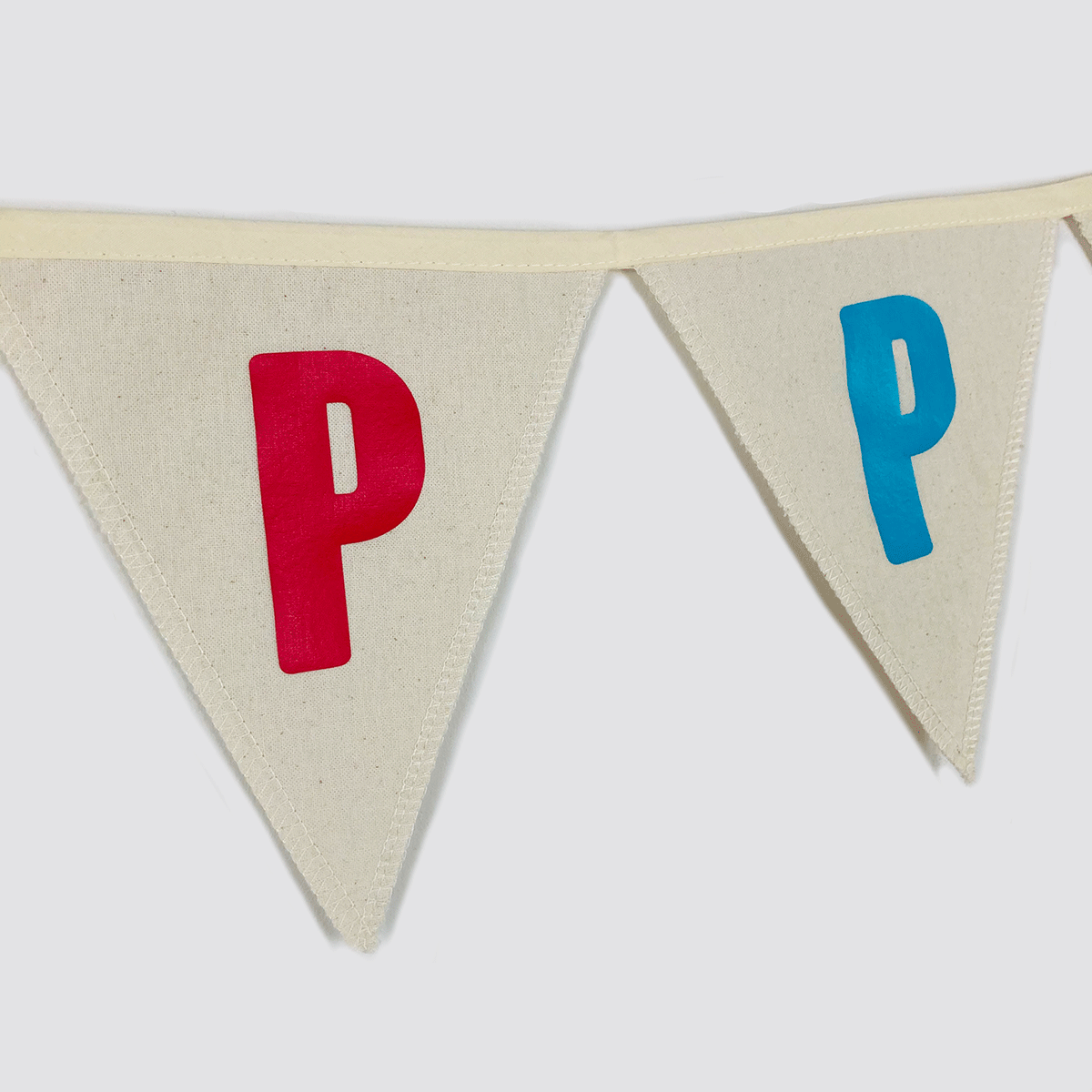 Happy Birthday Fabric Bunting Multicolor