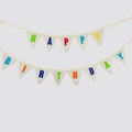 Happy Birthday Fabric Bunting Multicolor
