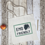 Emo Friendly Canvas Tote Bag