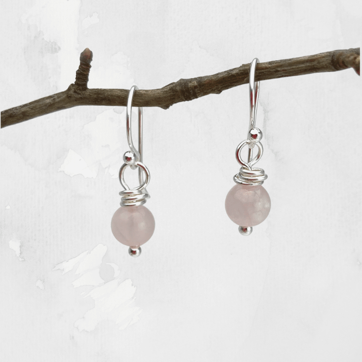 Rose Quartz Earrings
