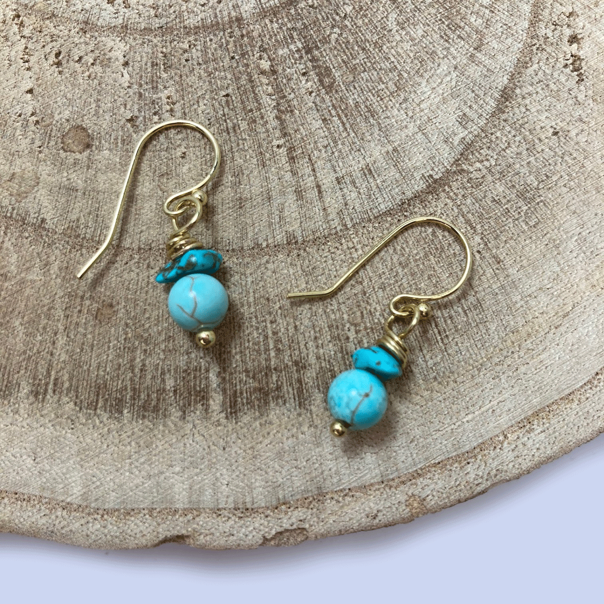 Blue Howlite Earrings