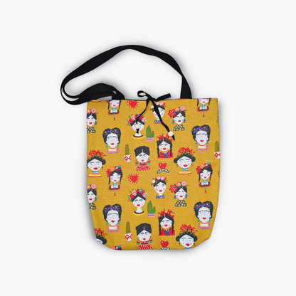 Reversible Frida Khalo Print Tote Bag
