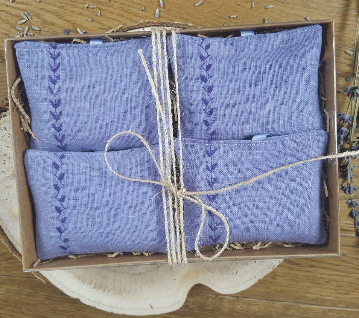 Linen Lavender Sachet  (Set of 4)
