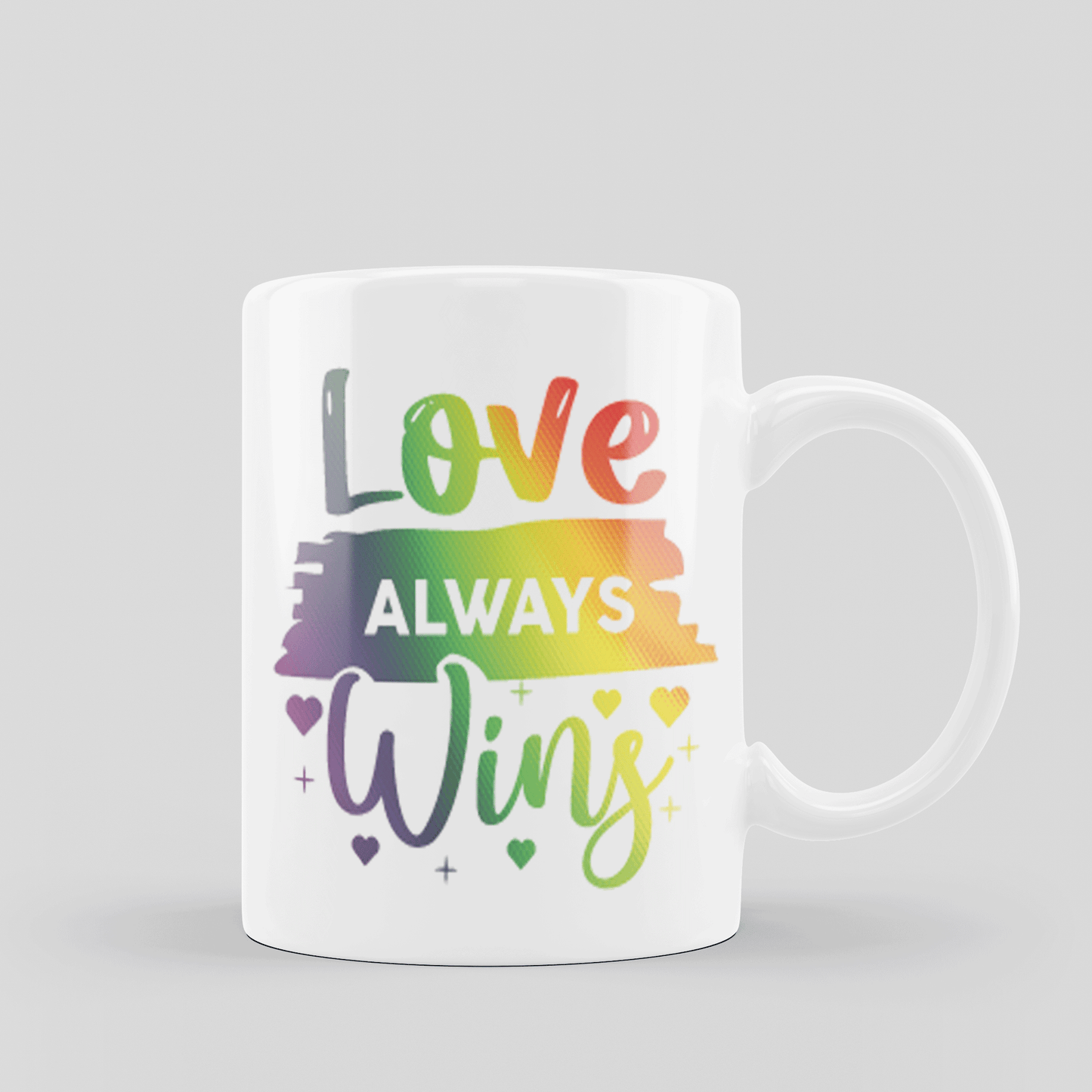 Rainbow Pride LGBT Print Mugs