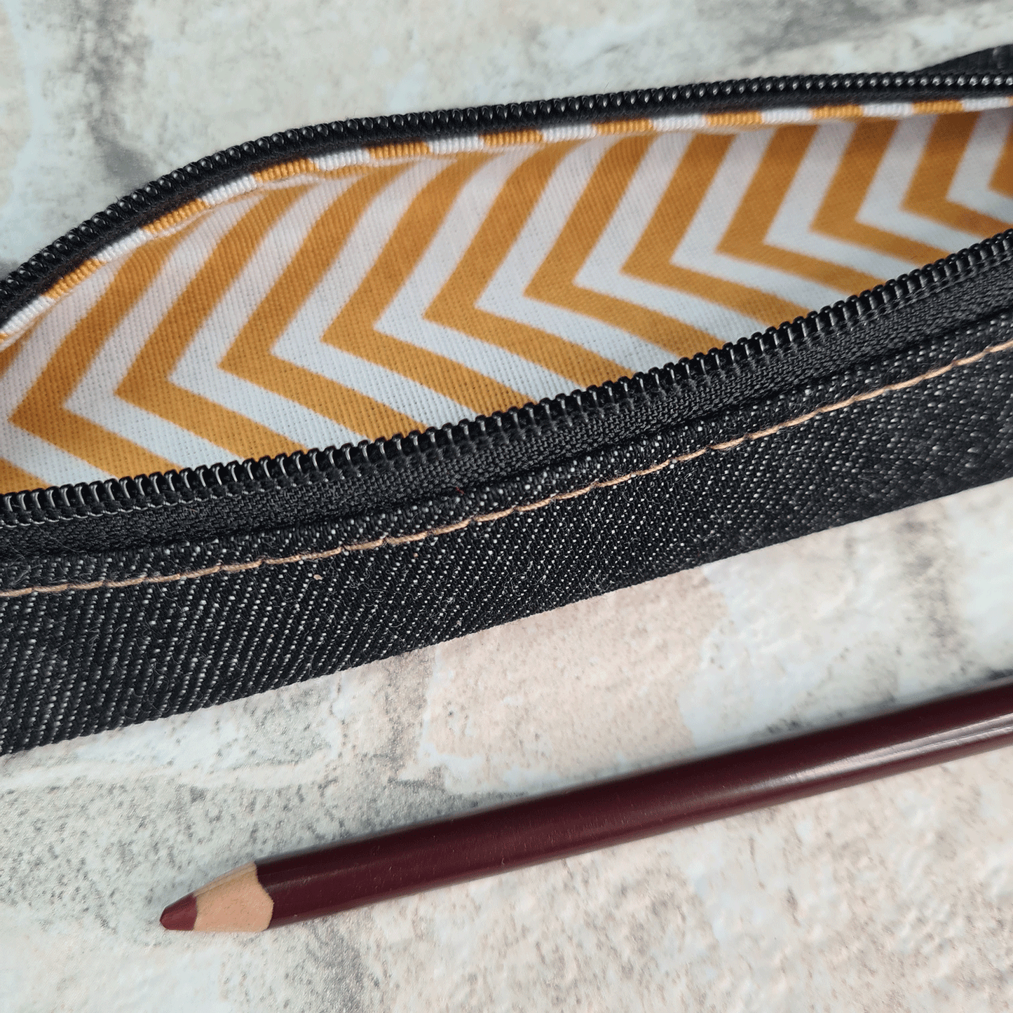 Denim Pencil Case