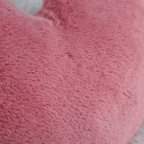 Pink Plush Heart Shaped Pillow