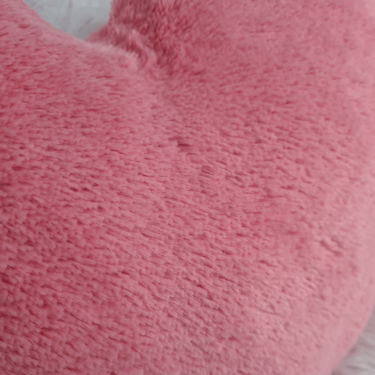 Pink Plush Heart Shaped Pillow