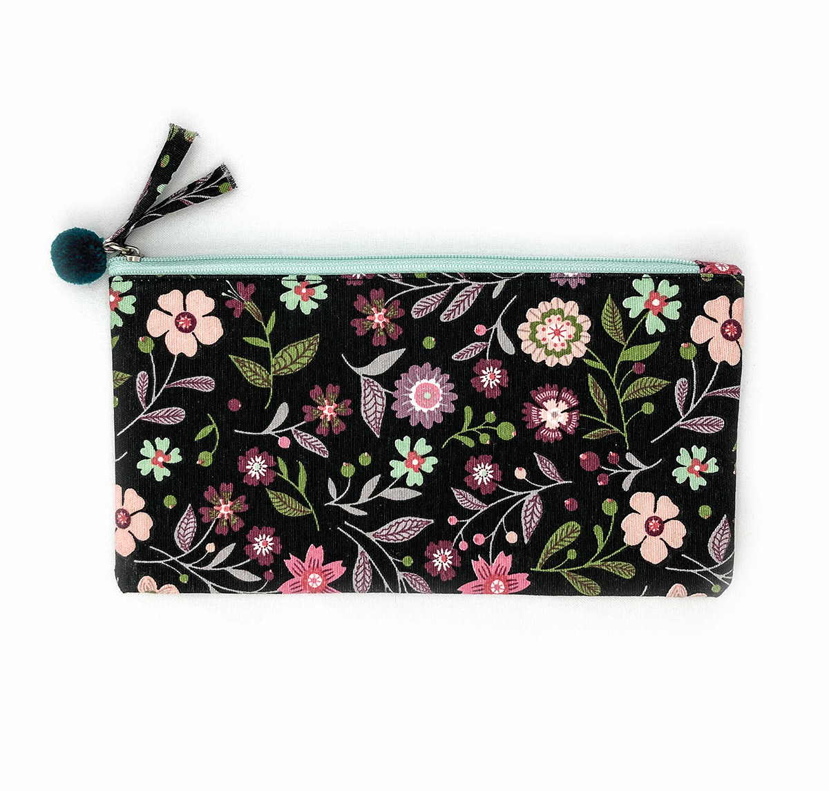 Flower Canvas Cosmetic Bag